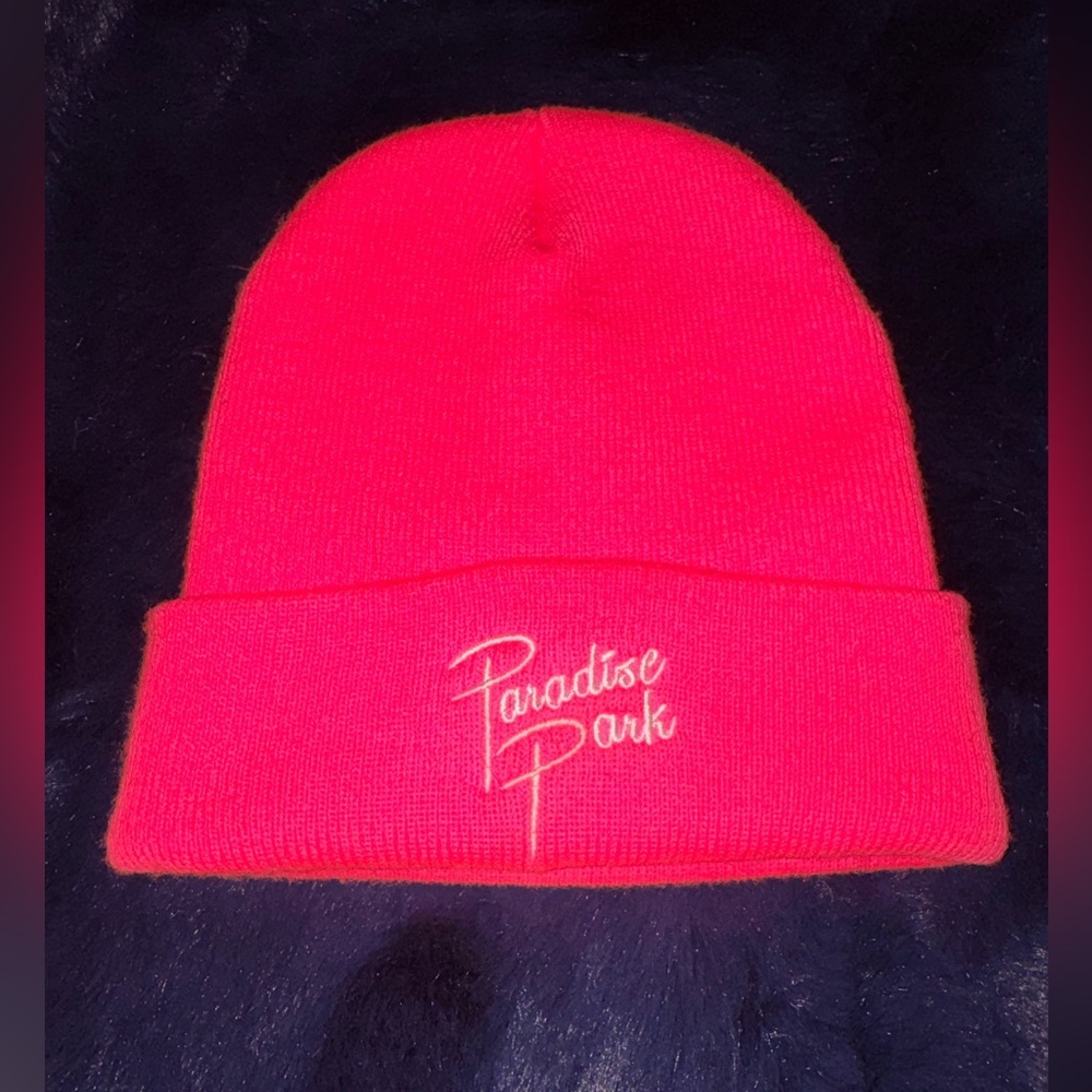 💕 Paradise Park Chicago Pink Beanie